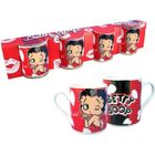 Set 4 Tasses Cafe Betty Boop - Rouge - Porcelaine - Céramique - Grès - Cylindrique - Adulte - Lave-vaisselle