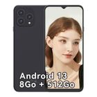 CUBOT P80 Smartphone 8Go + 512Go 6.58" FHD+ Écran 5200mAh Caméra 48MP Android 13 Telephone Portable NFC GPS Dual SIM 4G - Noir