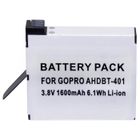 Batterie AHDBT-401 1600mAh Lithium Ion pour GoPro Hero4, Blanche Xit XTGPH4