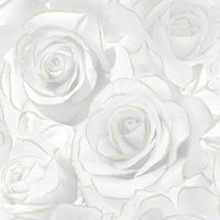 Madison Rose Papier Peint Pailleté Blanc Muriva 139525