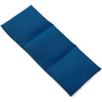 Coussins chauffants Coussin aux graines de colza 20x50cm compartimenté en trois - Tissu biologique bleu foncé - Coussin  754446