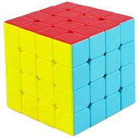 speed magic cube 4x4, puzzle magique cube de vitesse 4x4x4 sans autocollant, durable lisse rapide facile à tourner jouets cadeaux