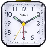 Réveil Veilleuse et Snooze / Ascendant Alarme sonore / Simple à régler Horloges, alimenté par batterie, petit, noir