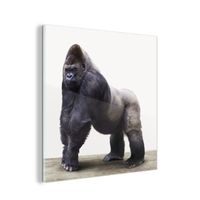 MuchoWow - Impression sur verre Chambre de garçon robuste - Gorille Tableau decoration murale salon 50x50 cm Tableau sur verre -