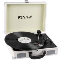 Platine vinyle Fenton RP115D Bluetooth 33/45/78 tours - Blanc