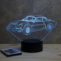 Lampe de chevet veilleuse Alpine Renault A110 berlinette avec télécommande - Cadeau anniversaire surprise Collection Déco