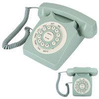 Téléphone antique Appel à haute définition vert de téléphone fixe européen antique de Vintag grand telephonie detachee - SURENHAP