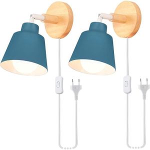 E27 Appliques Murales Vintage Avec Interrupteur Réglable Noir Applique Murale D'Intérieur Avec