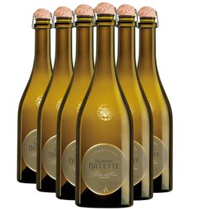 CHAMPAGNE Champagne Sur le Bois Blanc de Noir Blanc - Lot de 6x75cl - Champagne Romain Billette - Cépages Pinot Meunier, Pinot Noir