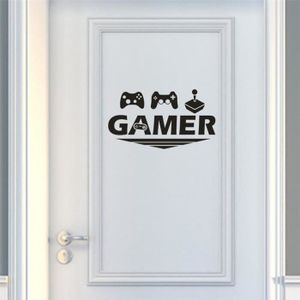 Gamer Stickers muraux Auto-adh/ésif Stickers muraux Personnalit/é D/écoration Autocollant texte Gamer Controller BESLIME Stickers Muraux avec PVC Sticker Mural