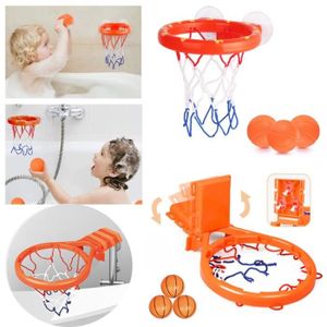 JOUET DE BAIN Jouet de bain - Mini panier de basket-ball - Cage avec 3 billes - Orange - Mixte