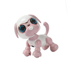 ROBOT - ANIMAL ANIMÉ Rose - Robot chien intelligent à piles, jouet inte