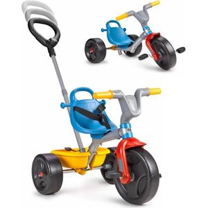 Tricycle Tricycle évolutif Feber - Jaune et Bleu - Pour béb