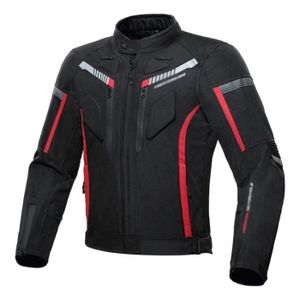 EU 58-60 JET Blouson Veste Moto Homme Impermeable Homologué Armure Haute Performance Textile Daytona Bleu, 4XL 