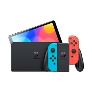 CONSOLE NINTENDO SWITCH Console Nintendo Switch Modèle OLED bleu néon/roug