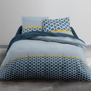 TODAY Enjoy Kalinka-Parure HC2 : Housse de Couette 200x200 2 Taies d/’Oreiller 100/% Coton 200x200 cm Multicolore 57 Fils
