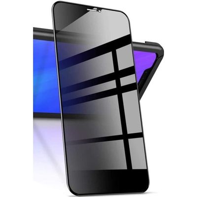 GHL Tech - Verre trempé Anti espion Noir iPhone 13 6.1 pouces