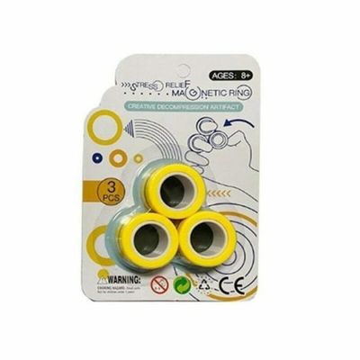 Anneau « Spinner » Magique En Métal - Bracelet Rotatif Anti-Stress - Jouet Sensoriel Pour Adultes Et Enfants