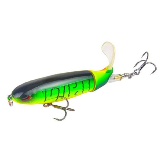 Leurre de pêche Whopper Plopper pour bar – Leurre de pêche au bar de surface – Leurres de pêche flottants pour truite, brochet, saumon spinner Baits Bc