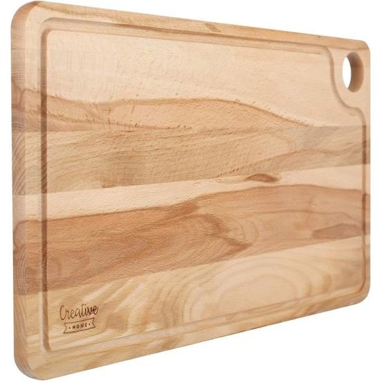 Planche à découper | Planche a decouper bois | Planche de bois | Planche en bois apero | 42x24,5x1,5cm | Bois de hêtre naturel