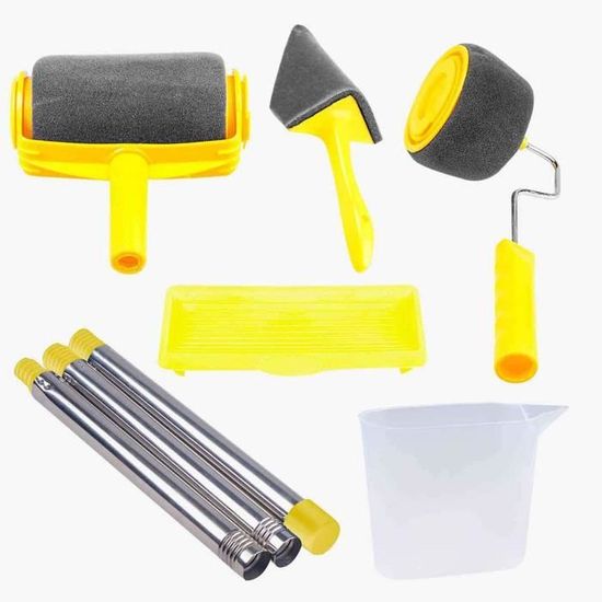 Kit De Peinture 3 Pièces Bac + Rouleau + étrier - Plid - Pour Intérieur Et Extérieur