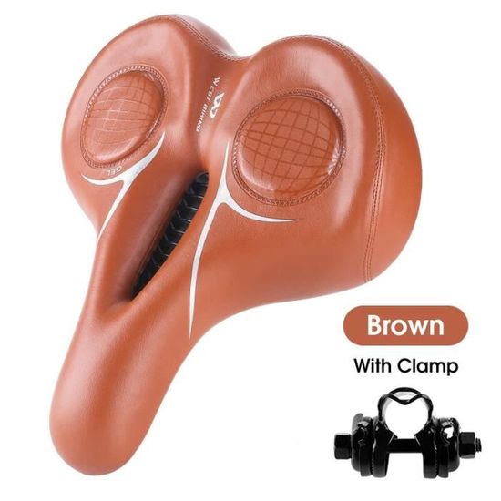 Selle - tige de selle,selle de vélo ergonomique en GEL,souple,large et épaisse,confortable,pour