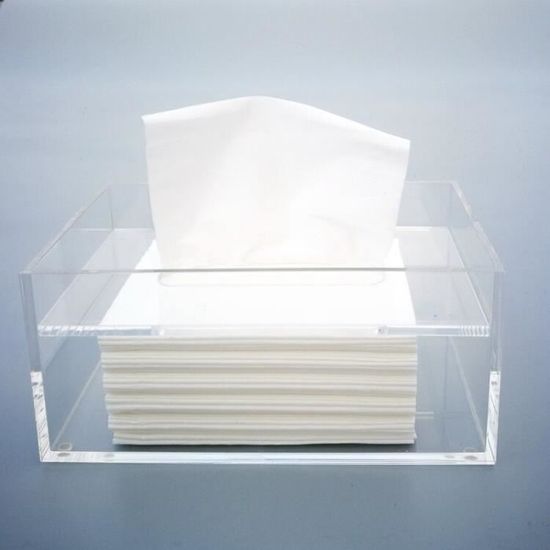 Boîte à Mouchoirs En Acrylique Transparente - Distributeur Élégant Pour Bureau Ou Maison