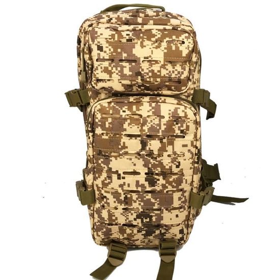 Sac à Dos Tactique Militaire 3 Jours MOLLE – Nylon Robuste – Randonnée, Camping, Chasse, Airsoft – Noir