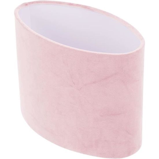 Abat-jour Tambour En Tissu Rose - Pour Lampe De Table Ou Lampadaire - Installation Facile, Décoration Douce