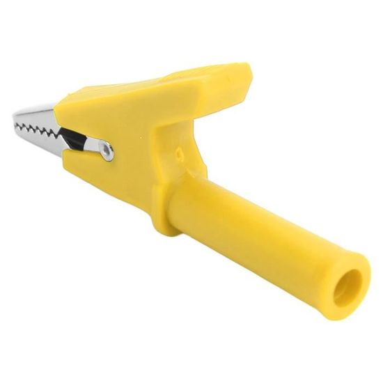 Pince Crocodile Isolée 1000V 32A – Avec Prise Banane 4mm – Pour Tests électriques – 1 Pièce (verte)