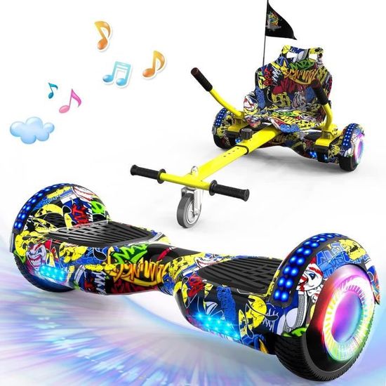 Hoverboard avec si ge GeekMe Z5 KT Haut Parleur Bluetooth