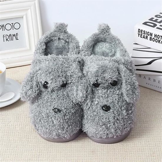 Chiot Chaussons Homme Mignonne 18 Hiver Peluche Courte Interieur Chausson Personnalite Serie Couple Chaussure Taille 41 47 Gris Achat Vente Chausson Pantoufle Soldes Sur Cdiscount Des Le Janvier Cdiscount