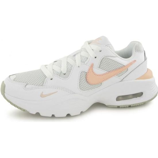 Baskets Nike Air Max Fusion blanc corail femme Blanc Cdiscount