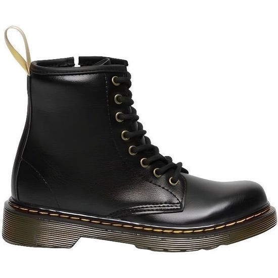 Bottes Dr. Martens 1460J Enfant — Cuir Noir Brillant, Taille UK 11 (EU 29)