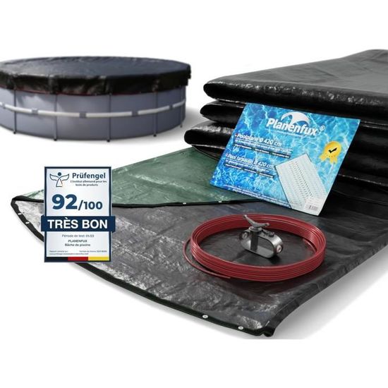 QUICK STAR Bâche Hiver Pour Piscine Ronde 488-500 Cm 180g-m²30 - Jardin
