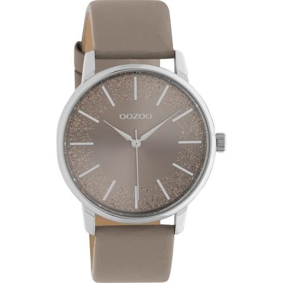 Montre Femme Neuve Marron/taupe Avec Strass Brillants - Originale, Avec étiquettes