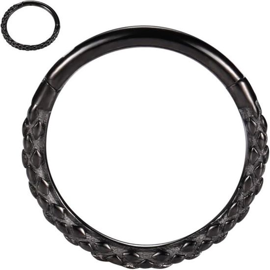 Anneau De Septum Abeille 16g – Acier Inox 316L, Piercing Daith Fleur Fer à Cheval, Bijou Mignon CM Crareesi