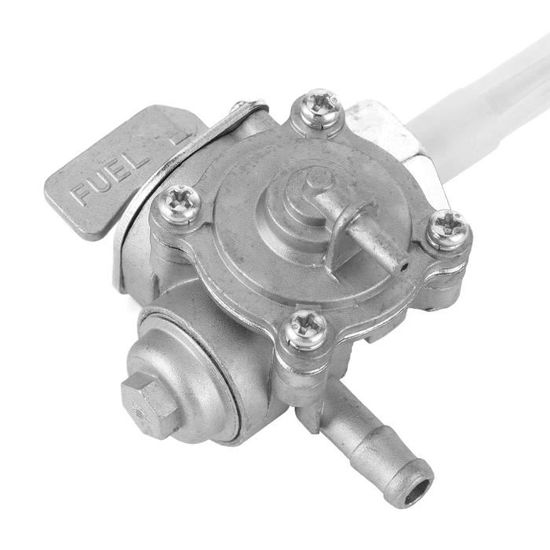 Robinet Réservoir Robinet Essence Moto Yctze - Valve Carburant Aluminium, Compatible Honda CB350 CB400 CB750 Etc. Valve Carburant Honda