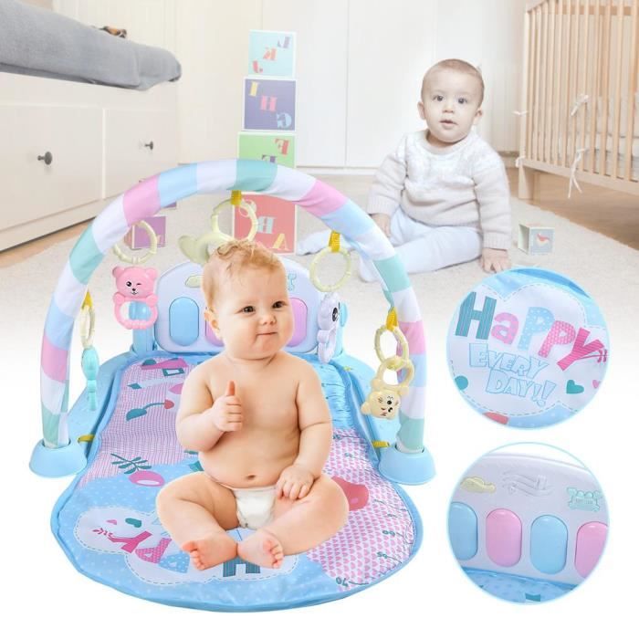 AIZHIYUAN Bébé Tapis Jeu Jouet Educatif Piano Clavier Gym Tapis Musical Fitness Pour 0-18 M