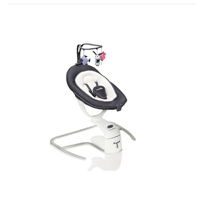 Babymoov - Swoon Motion, Balancelle Bébé Electrique 3 en 1, Zinc