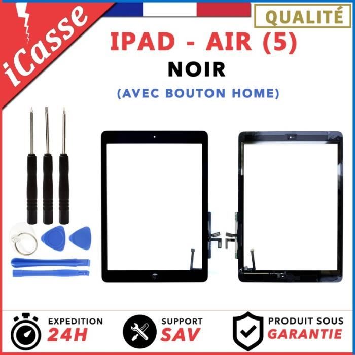 ECRAN VITRE TACTILE iPAD AIR OU IPAD 5 2017 NOIR COMPLÈTE PRÉ ASSEMBLÉE +OUTILS