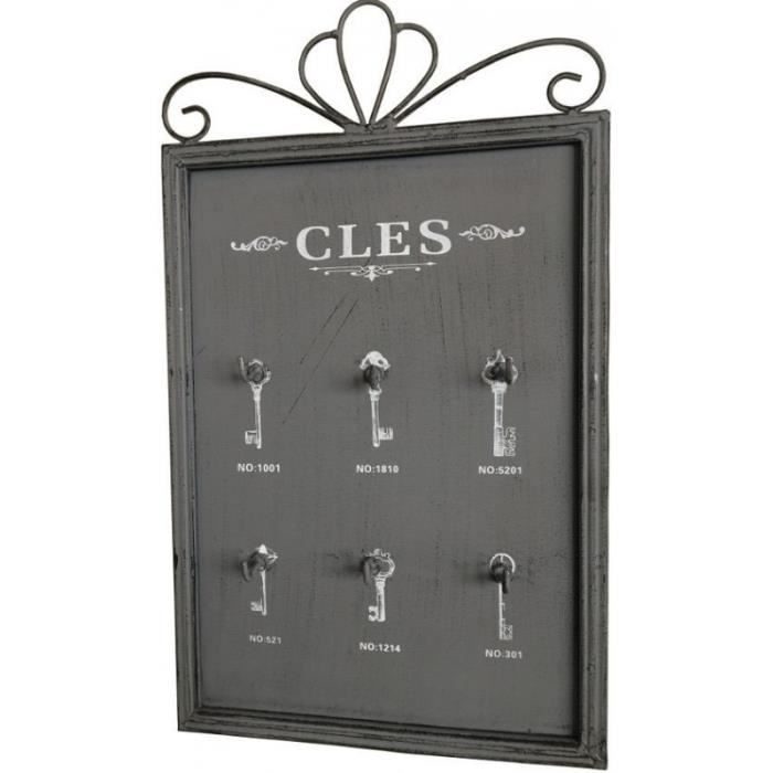 Boîte à Clefs Clés Porte Clef Clé Mural 42x25 cm