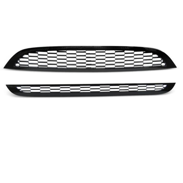 Grille de calandre Mini Cooper 01-06 R50 - R53 look S noir brillant (C01)