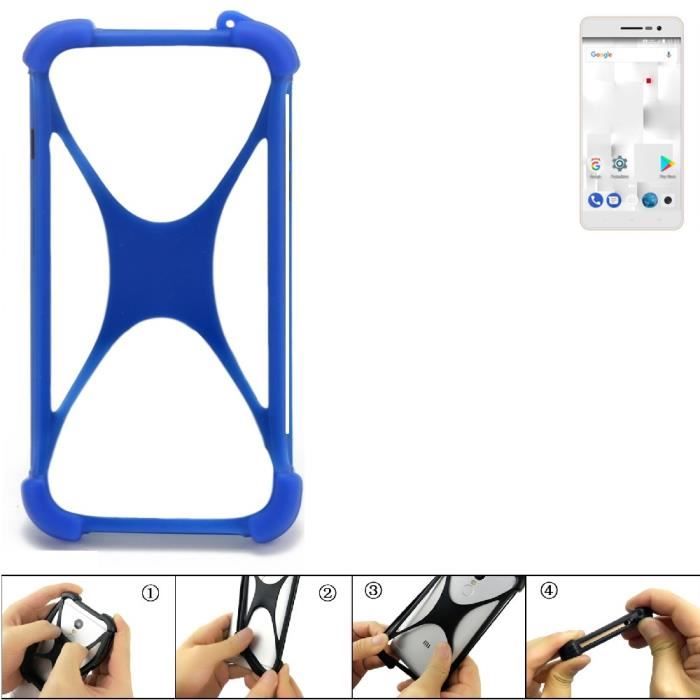 Pare-chocs pour téléphone portable compatible avec thomson Delight TH201 Silicone Bumper protection Housse TPU Softcase Protector