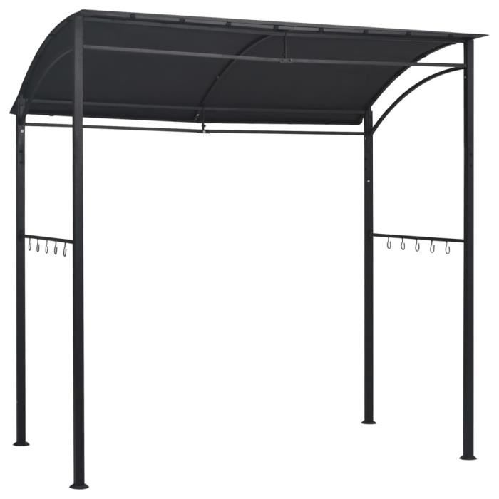 Bonne qualité - Tonnelle de Jardin Barnum - Belvédère de barbecue 215x150x220 cm Anthracite Acier @3770 :