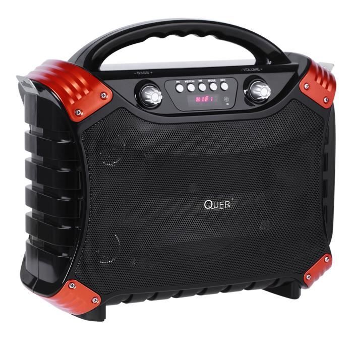 Ensemble karaoké Haut-parleur et microphone Bluetooth MP3 SD USB FM Quer