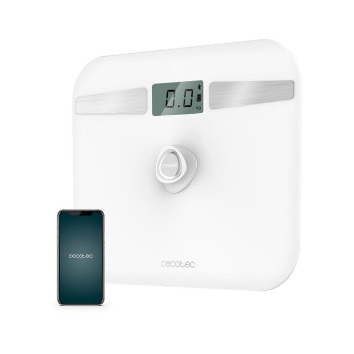 Cecotec Balance de salle de bain Surface Precision EcoPower 10200 Smart Healthy Blanc