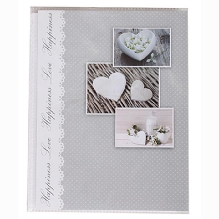 mini album souple trio de coeurs 96 pochettes 10x15 - Coeurs 10x15 cm