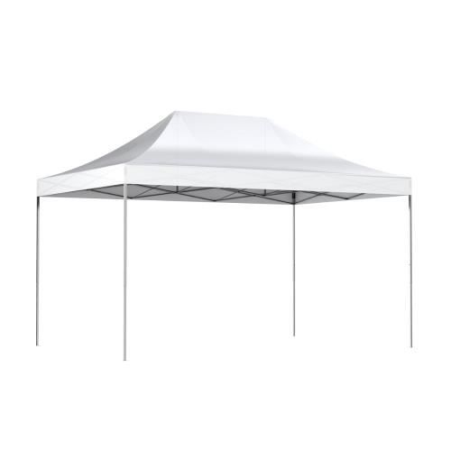 INTEROUGE Chapiteau Barnum Tente tonnelle pliante Acier 30mm 3x4,5m en Polyester 180g/m² Blanc