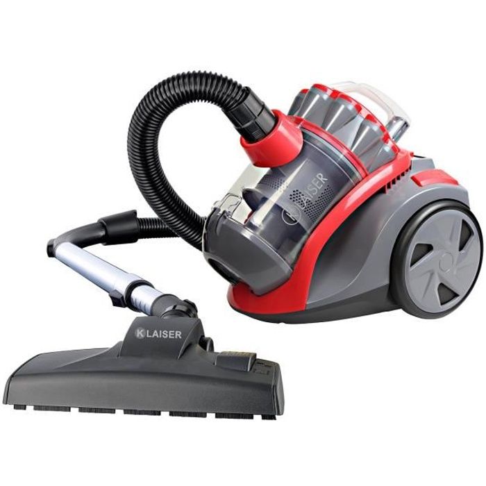 KLAISER BS112 - Puissance 1600W - Aspirateur Sans Sac Extractor Compact - Pure Air Ultra Puissant - Ultra Leger - Ultra Confort